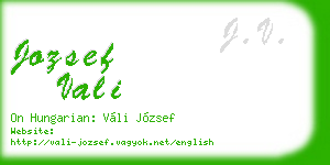 jozsef vali business card
