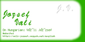 jozsef vali business card